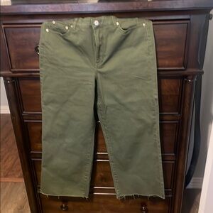 Wonderly Green Wide Leg Jeans